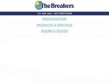 Tablet Screenshot of breakersresort.com