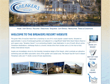 Tablet Screenshot of breakersresort.co.za